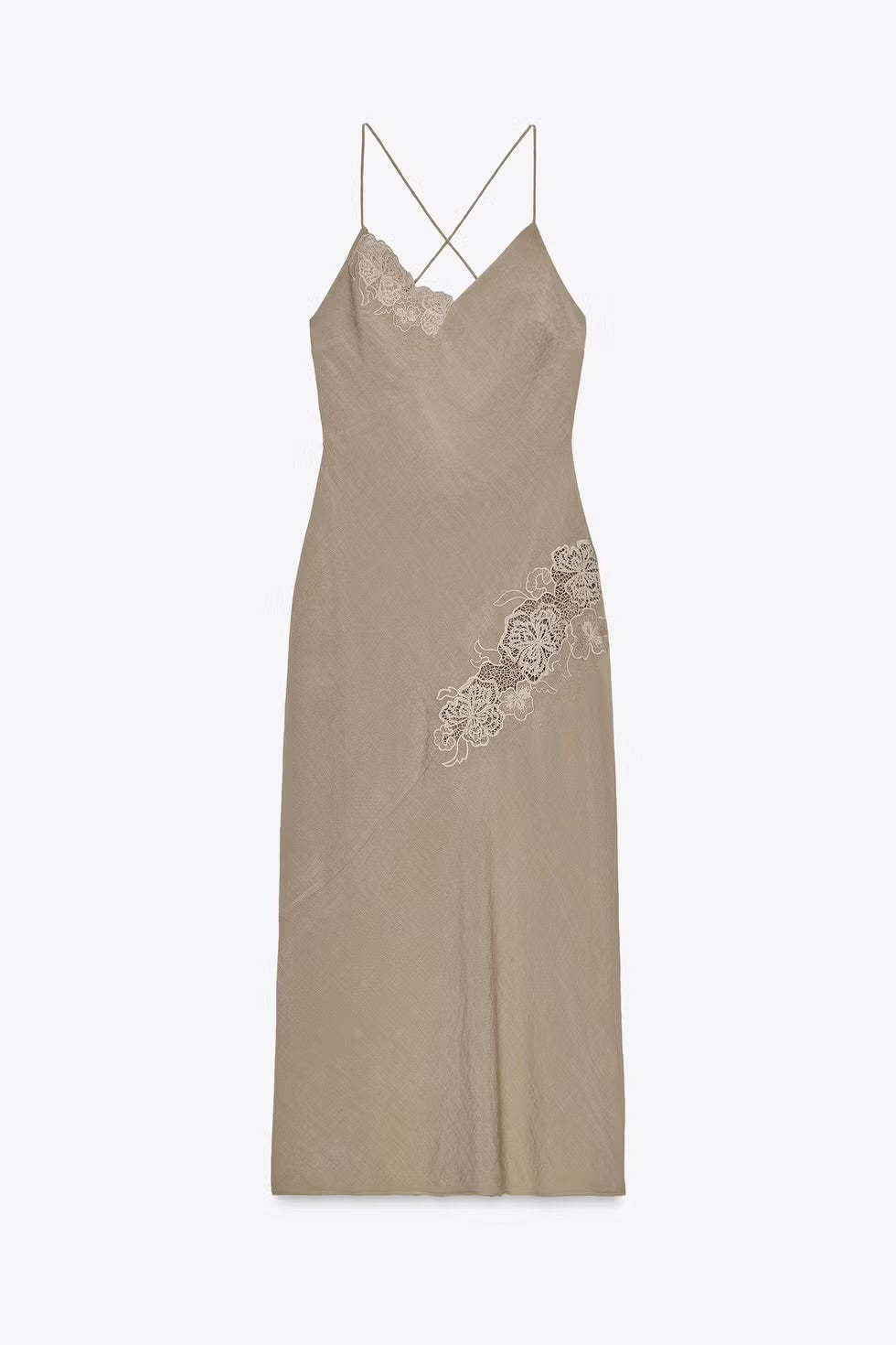 Vestido de lino Zara